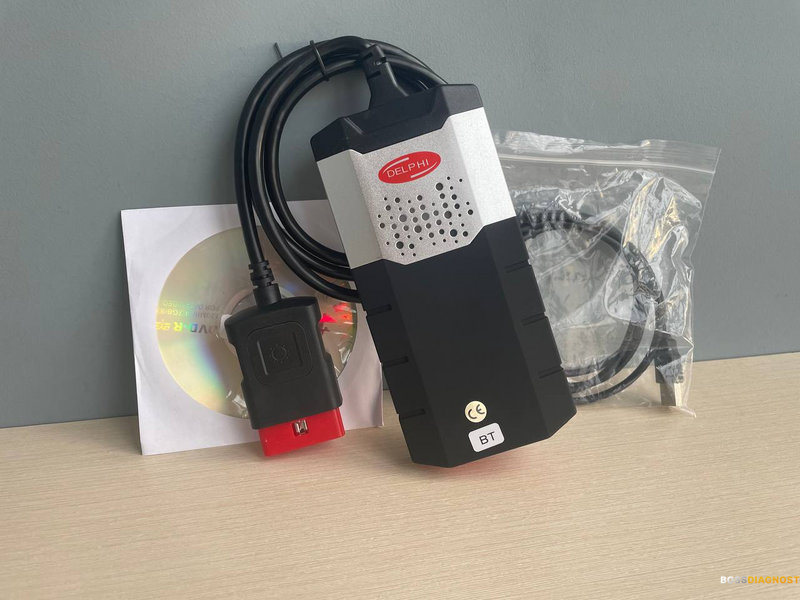 Одноплатний сканер Delphi DS150E 2021.11 універсальний діагностичний автоксканер Делфи та найновіші програми Delphi, Auto Com, WOW у комплекті Делфі 1 плата з Bluetooth фото