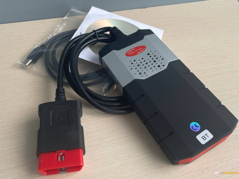 Одноплатный сканер Delphi DS150E 2021.11 универсальный диагностический автоксканер Делфи и новейшие программы Delphi, Auto Com, WOW в комплекте Делфі 1 плата з Bluetooth фото