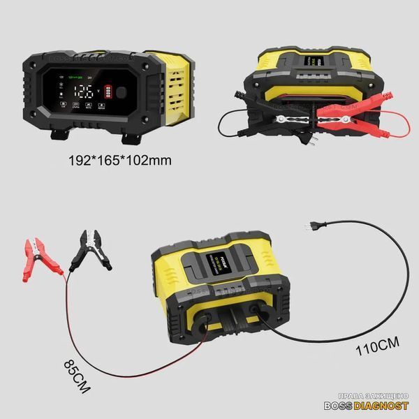 Foxsur FPT-100 зарядное устройство для аккумуляторов (12V 10A / 24V 5A, 6-200Ah) автоматический, импульсный FPT-100 фото