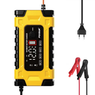 Foxsur FBC122410E зарядное устройство для аккумуляторов (12V 10A / 24V 5A, 6-180Ah) автоматический, импульсный FBC122410E фото