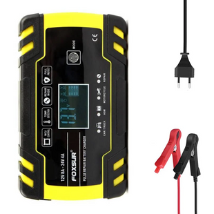 Foxsur FBC122408D зарядное устройство для аккумуляторов (12V 8A / 24V 4A, 6-150Ah) автоматическое, импульсное FBC122408D фото