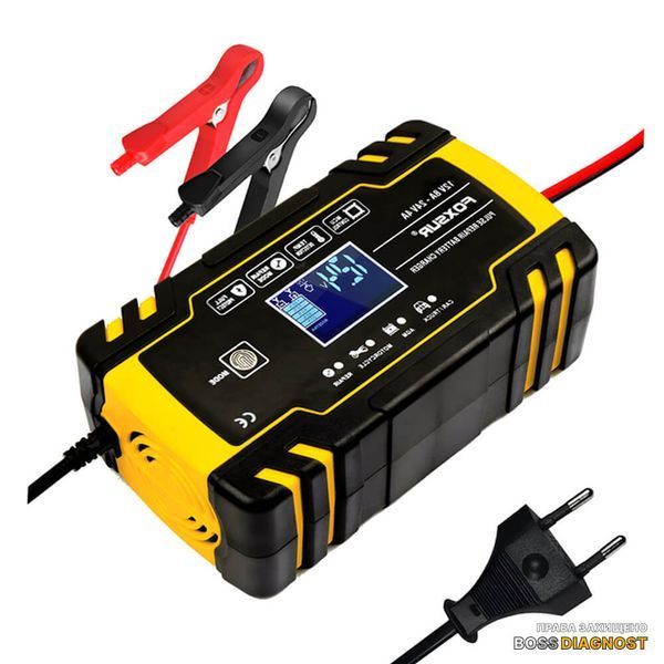 Foxsur FBC122408D зарядний пристрій для акумуляторів (12V 8A / 24V 4A, 6-150Ah) автоматичний, імпульсний FBC122408D фото