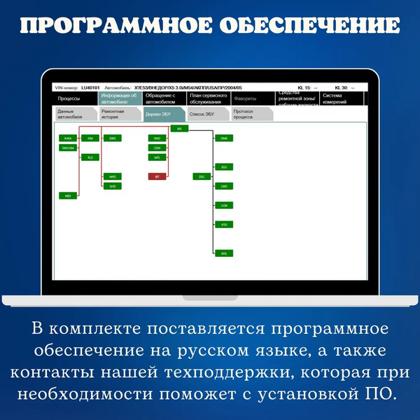Сканер для діагностики BMW INPA K+DCAN (ISTA Rheingold, DIS) адаптер для бмв з перемикачем k+dcan_old фото